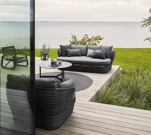 Basket lounge chair | 2 colors incl. pillows