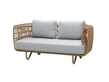Nest | 2-seater lounge sofa Natural & White
