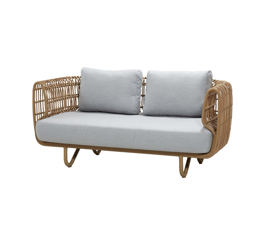 Nest | 2-seater lounge sofa Natural & White