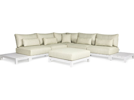 Evora Lounge set | aluminum Small corner setup Setup 1