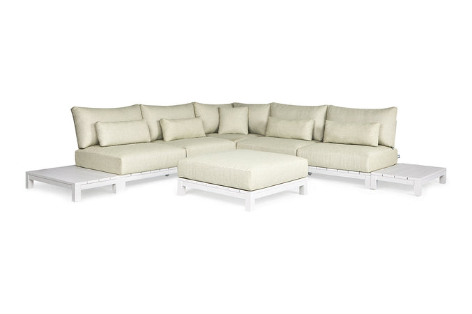 Evora Lounge set | aluminum Small corner setup Setup 1
