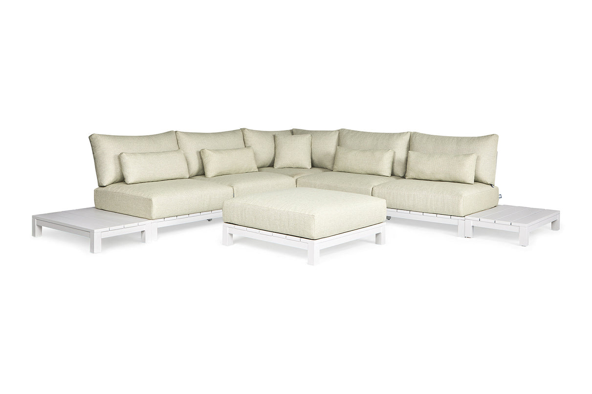 Evora Lounge set | aluminum Small corner setup Setup 1