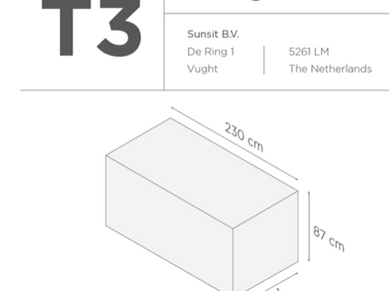 Suns | Protective cover for garden set | T1-T2-T3-T7