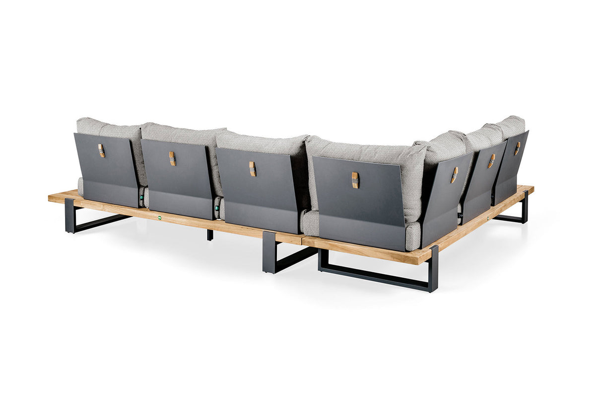 Nardo Lounge set | Mat Gray | Large corner arrangement