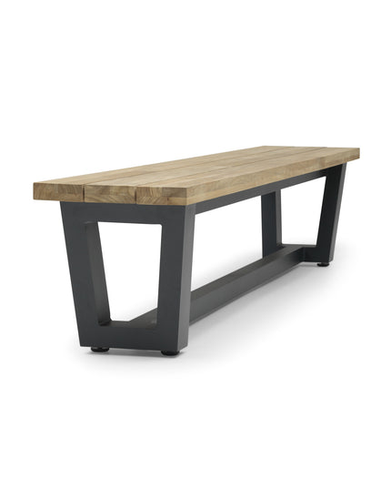 George Teak Garden Table And Teak Garden Bank With Norden Teak Dining Chair