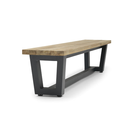 George Teak Garden Table And Teak Garden Bank With Norden Teak Dining Chair