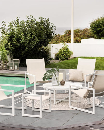 Vevi lounge chair aluminum | Brafab