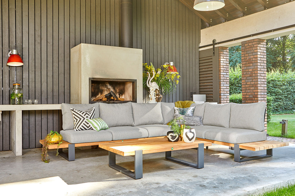Nardo Lounge set | Mat Gray | Large corner arrangement