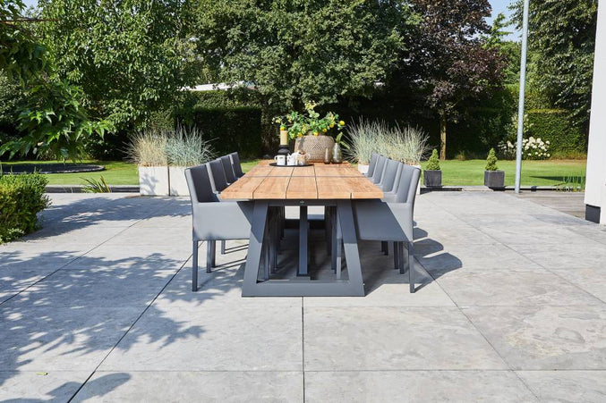 Ovada Garden table | 340 x 100 cm | Matt Royal Gray