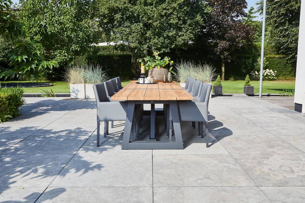 Ovada Garden table | 340 x 100 cm | Matt Royal Gray