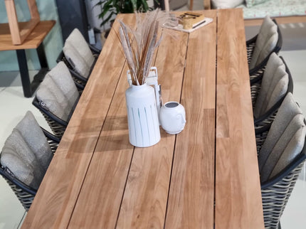 Showroomsale 50 % discount George Garden table 280x100 | 6x Milou Garden chair |