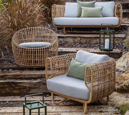 Nest | Lounge chair around | Natural & White