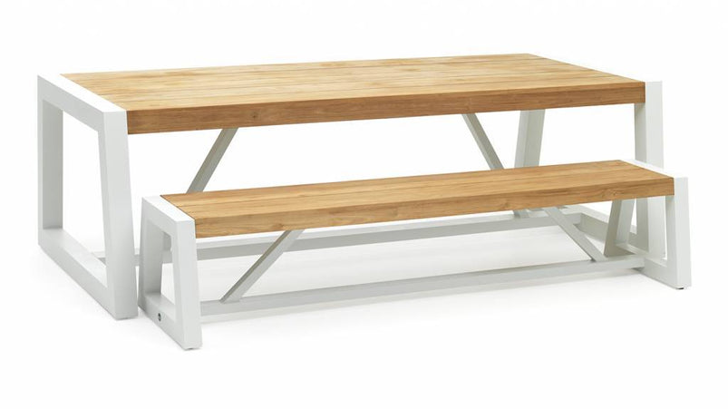 Trento Garden Bank | 220 cm | Matte white