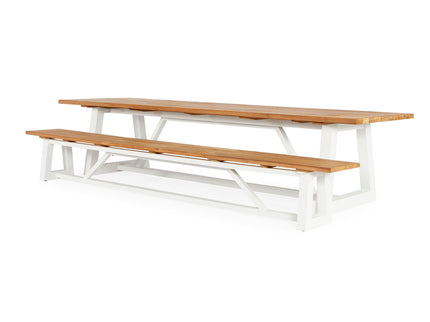 Ovada Garden Bank | 220 cm | Matte white
