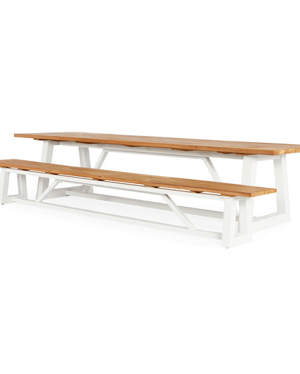 Ovada Garden Bank | 220 cm | Matte white
