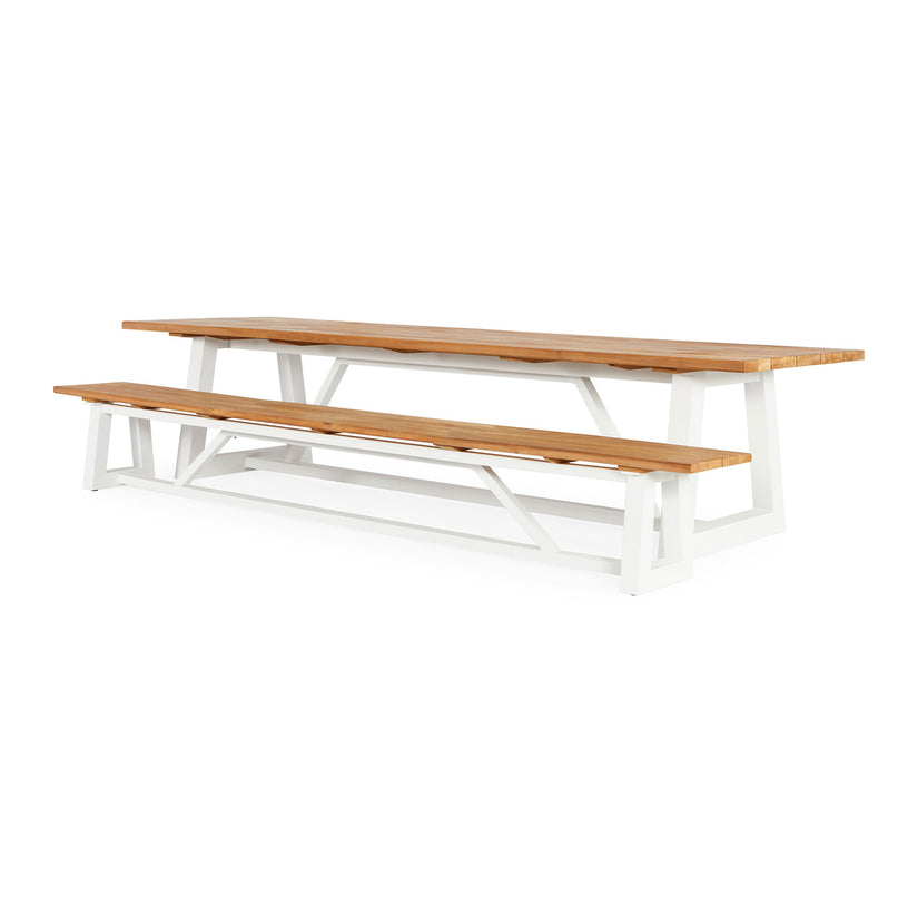 Ovada Garden Bank | 220 cm | Matte white