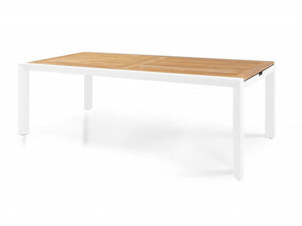 Garden table Monte Carlo | Mat White | 224/344 x 115 cm