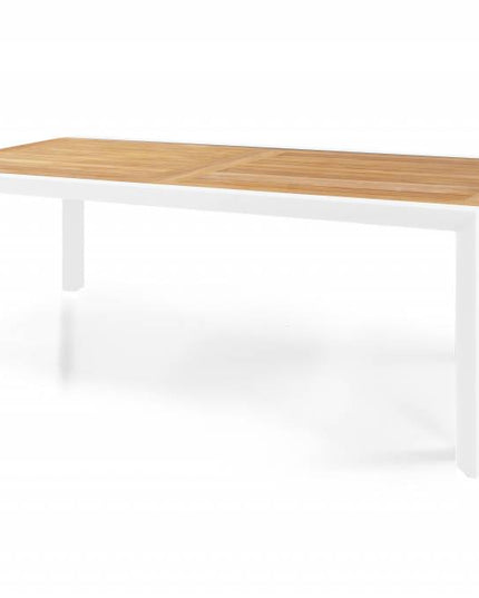Garden table Monte Carlo | Mat White | 224/344 x 115 cm