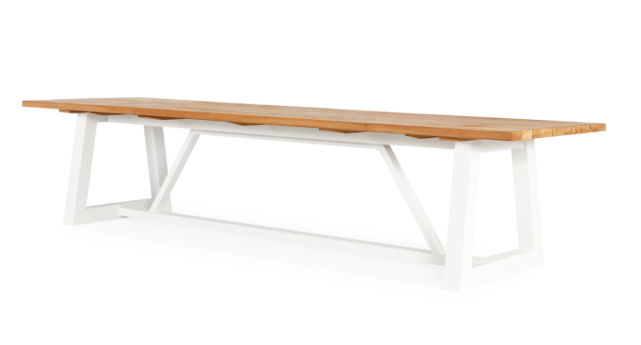 Ovada Garden Bank | 280 cm | Matte white