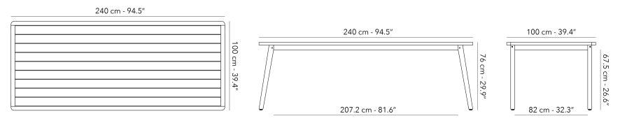 Flexx Tuint table | 2 sizes available