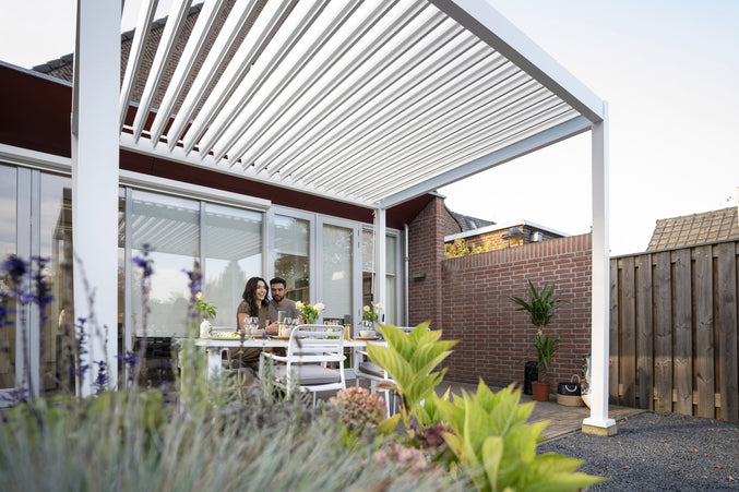 Rota | Terrace covering | Mat White | 360x360x250cm
