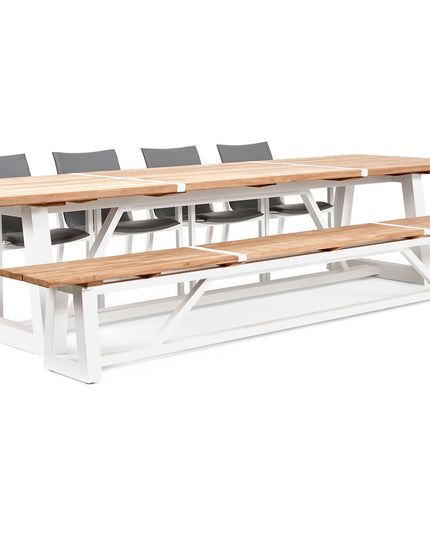 Garden set | Ovada garden table with garden bench and Felice garden chairs