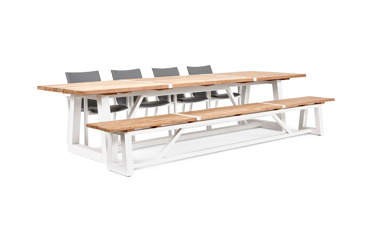 Garden set | Ovada garden table with garden bench and Felice garden chairs