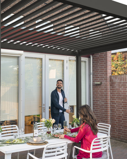 Rota | Terrace covering | Mat Gray | 360x720x250cm