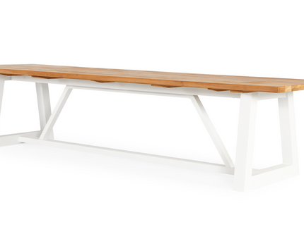 Ovada Garden table | Suns | 220 x 100 cm | Matte white
