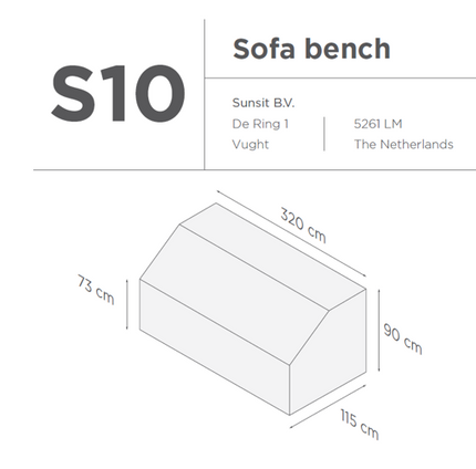 Suns | Protective cover for lounge sofa Gray | S10