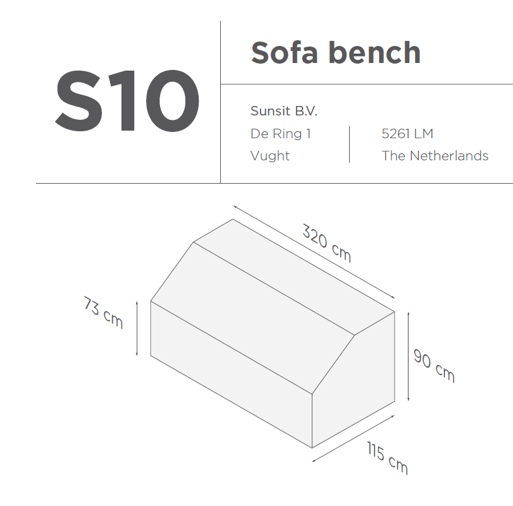 Suns | Protective cover for lounge sofa Gray | S10