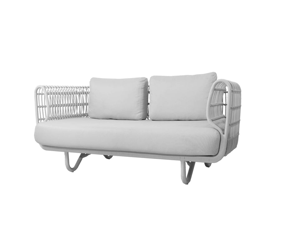 Nest | 2-seater lounge sofa Natural & White