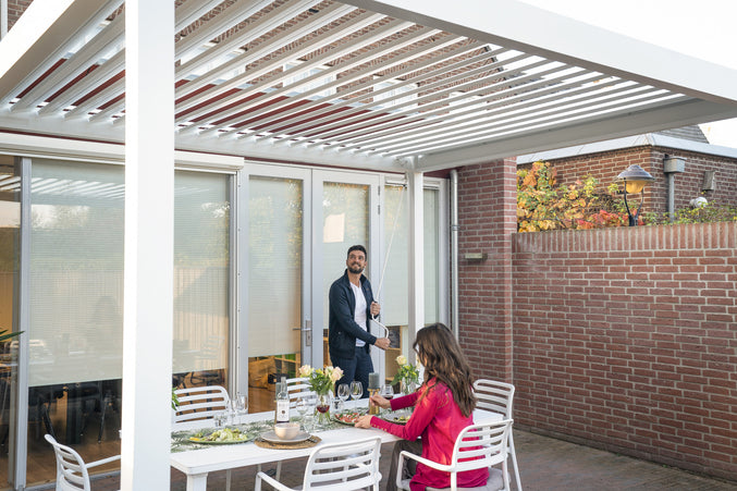 Rota | Terrace covering | Mat White | 300x300x250cm