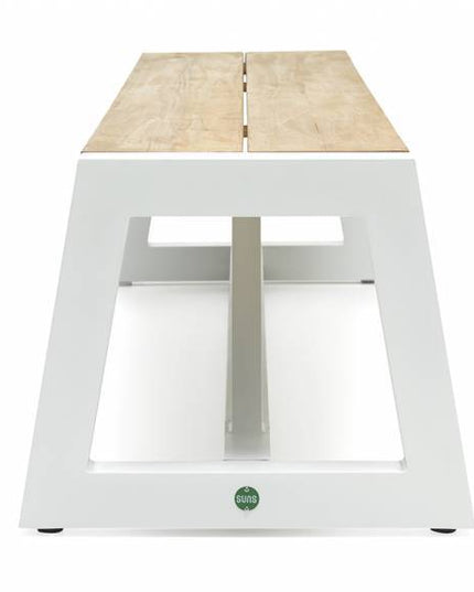 Trento Garden Bank | 220 cm | Matte white