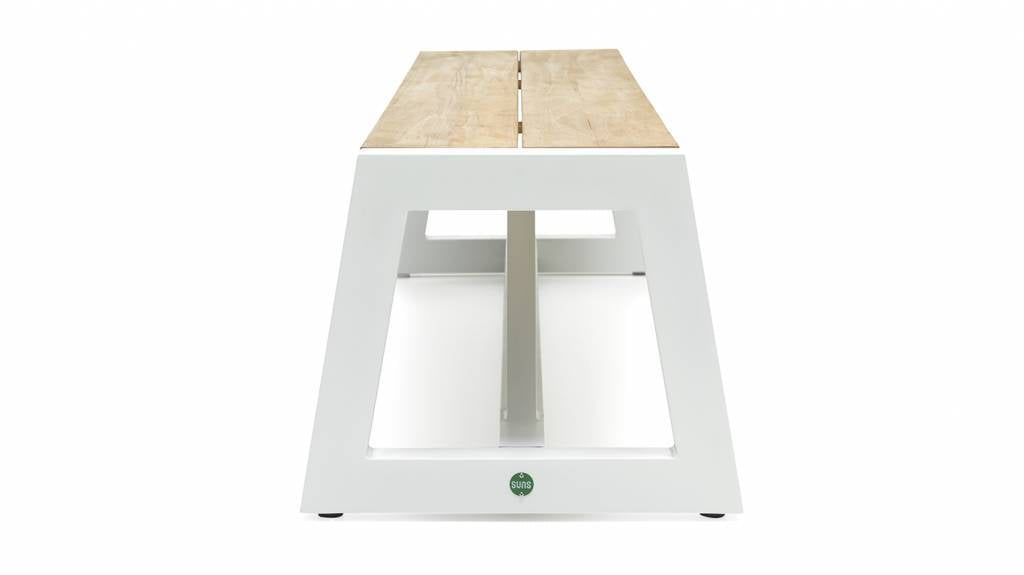 Trento Garden Bank | 220 cm | Matte white