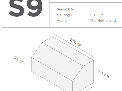 Suns | Protective cover for lounge sofa Gray | S9