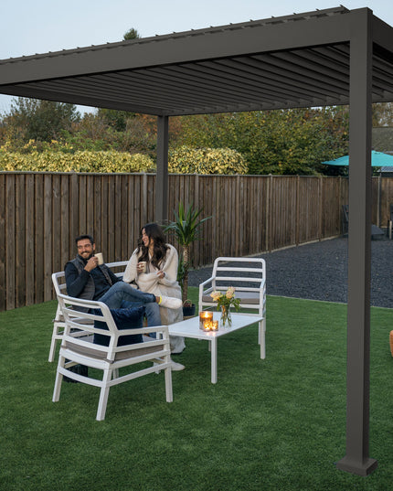 Rota | Terrace covering | Mat Gray | 360x530x250cm