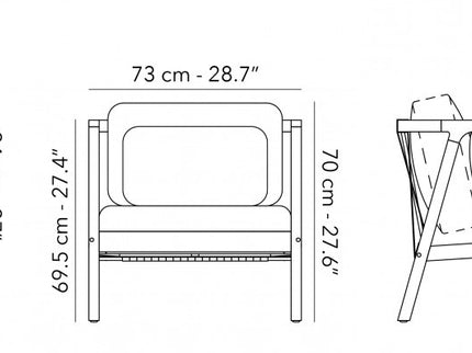 Lounge chair Flexx | incl. pillows