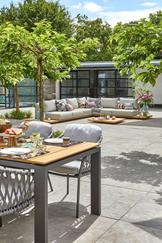 Savona Garden table | 280x100 cm | Mat Royal Gray