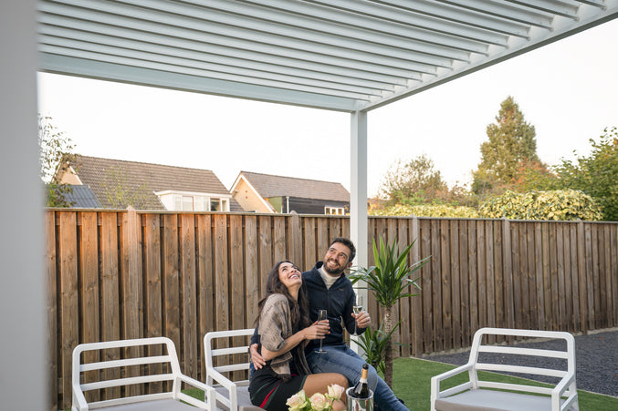 Rota | Terrace covering | Mat White | 300x400x250cm