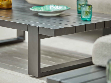 Nardo Lounge set | Aluminum available in 2 colors | Large corner setup 2 Pillow colors