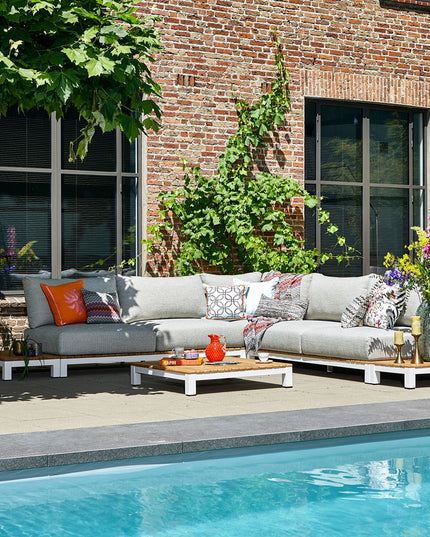 Evora Lounge set | Mat White | Small corner setup setup 1