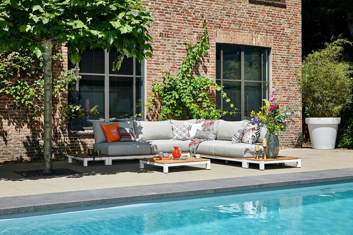 Evora Lounge set | Mat White | Small corner setup setup 1