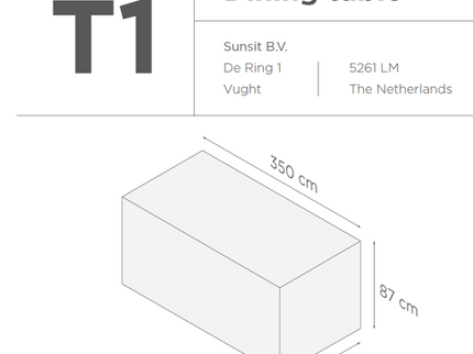Suns | Protective cover for garden set | T1-T2-T3-T7