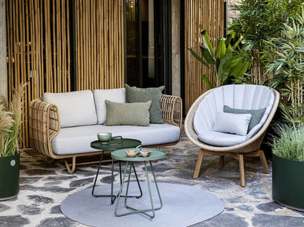 Nest | 2-seater lounge sofa Natural & White