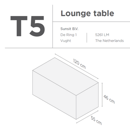 Suns | Protective cover for garden set | T1-T2-T3-T7