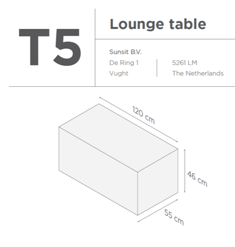 Suns | Protective cover for garden set | T1-T2-T3-T7