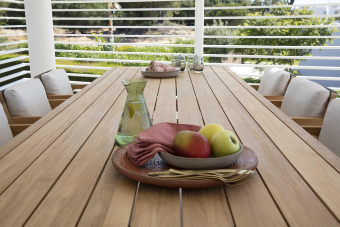 Garden set Flexx | Garden table 300x100 and 8 Flexx chairs