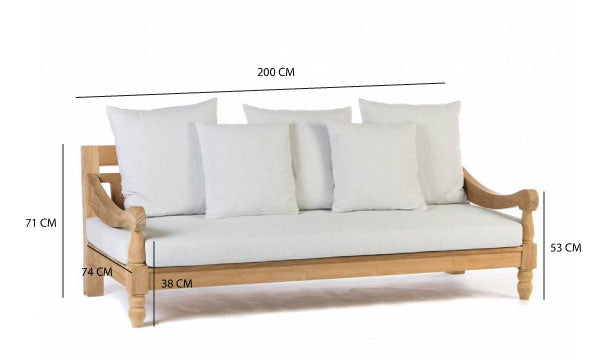 California lounge sofa - without pillows