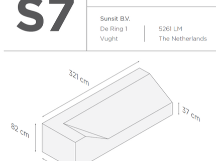 Suns | Protective cover for lounge sofa Gray | S7